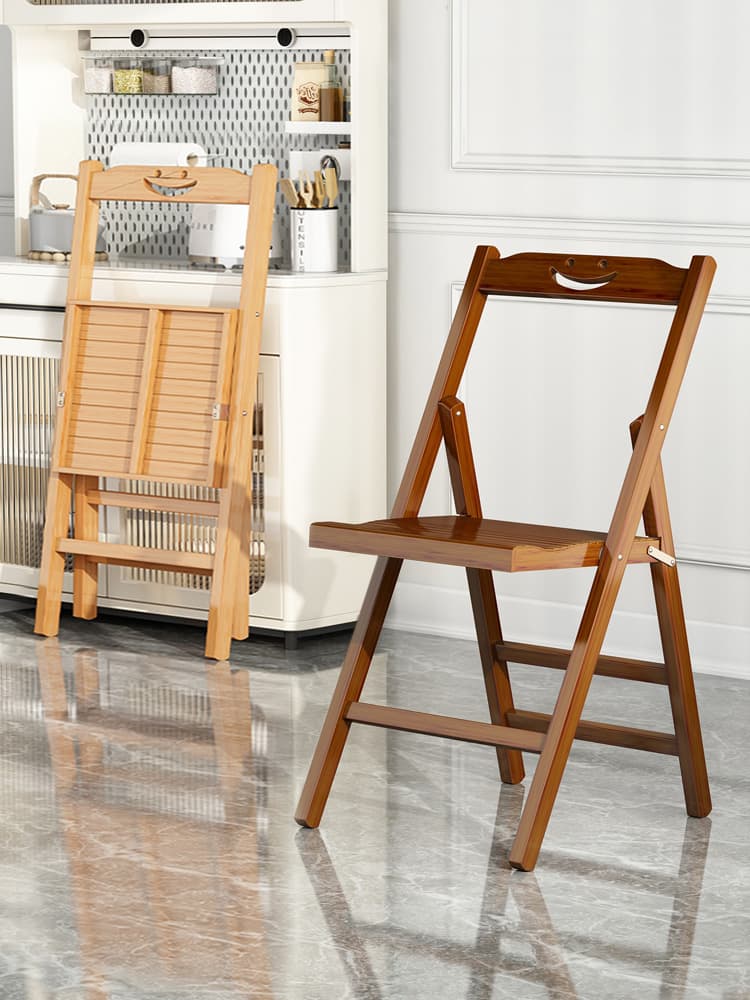 折りたたみ椅子 にこにこ木の折りたたみ椅子