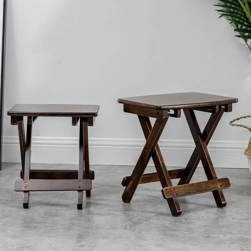 折りたたみ椅子 職人の技が光る折りたたみ木製スツール＆チェア