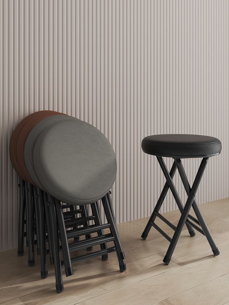 折りたたみ椅子 スマート収納折りたたみ丸椅子