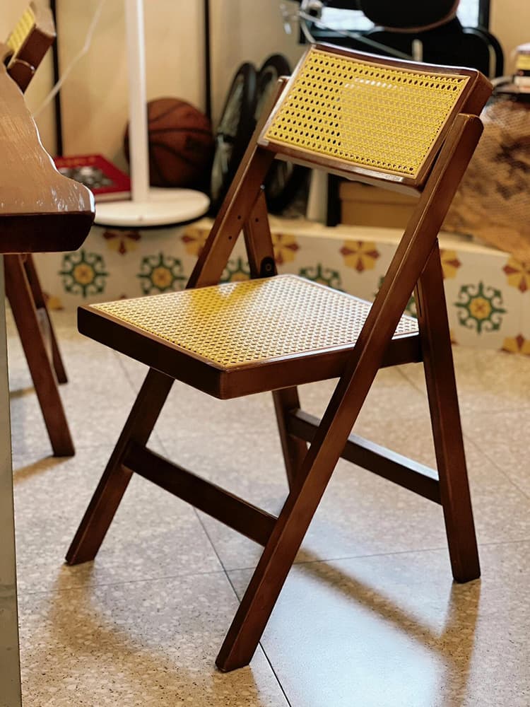 折りたたみ椅子 和風メッシュ折りたたみ椅子
