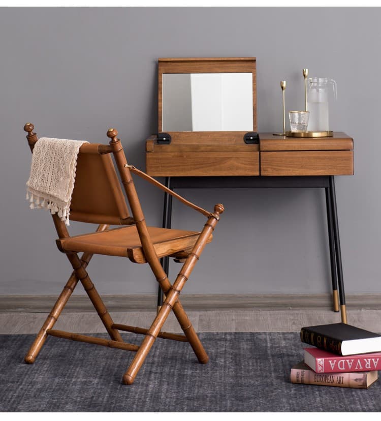 折りたたみ椅子 和風アンティーク折りたたみディレクターズチェア