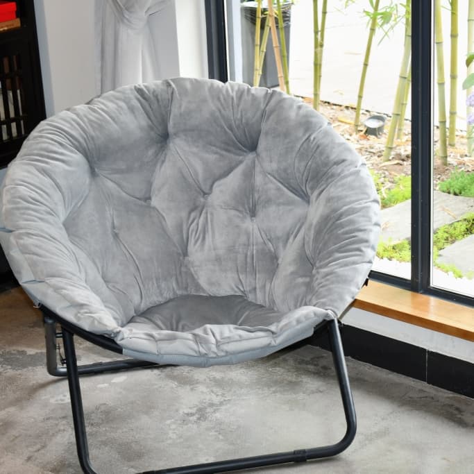 折りたたみ椅子 ふんわり丸座り折りたたみ椅子