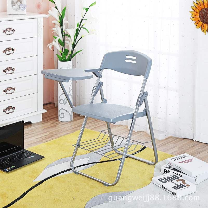 折りたたみ椅子 コンパクト机付きプラスチック