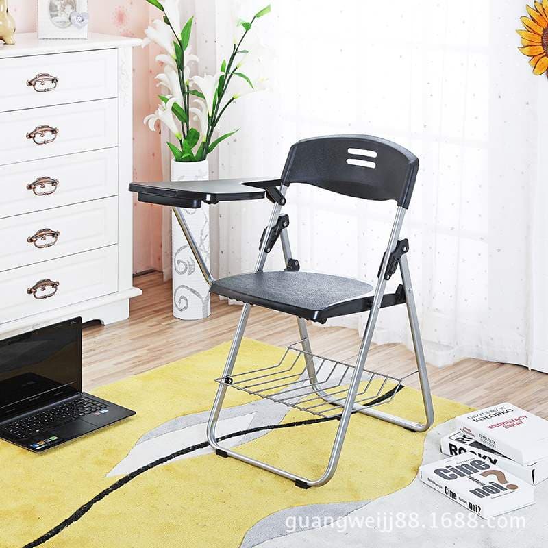 折りたたみ椅子 コンパクト机付きプラスチック