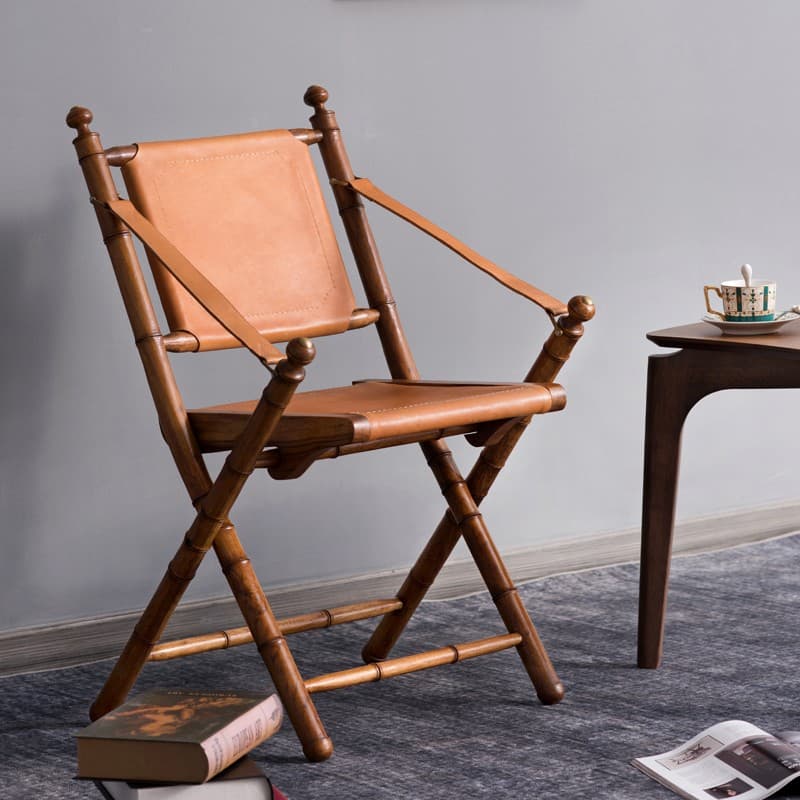 折りたたみ椅子 和風アンティーク折りたたみディレクターズチェア
