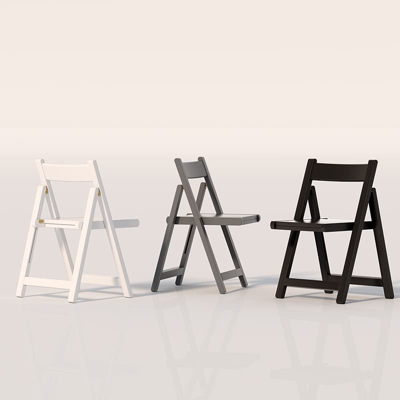 折りたたみ椅子 北欧風シンプル折りたたみ木製チェア