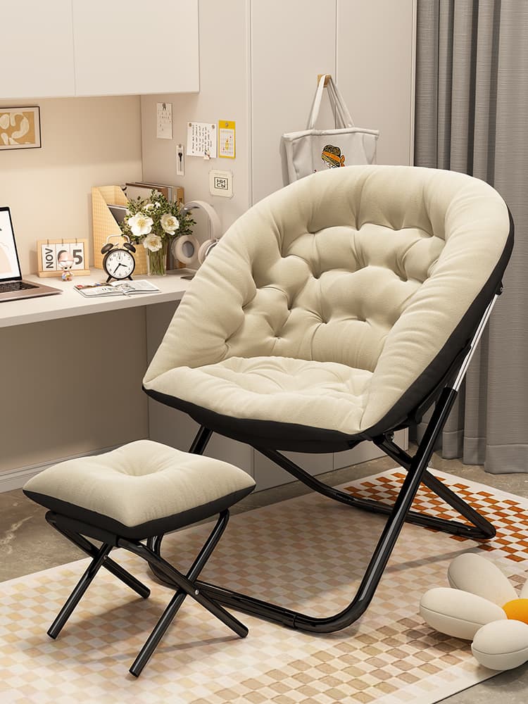 折りたたみ椅子 ふんわりまるまる座椅子