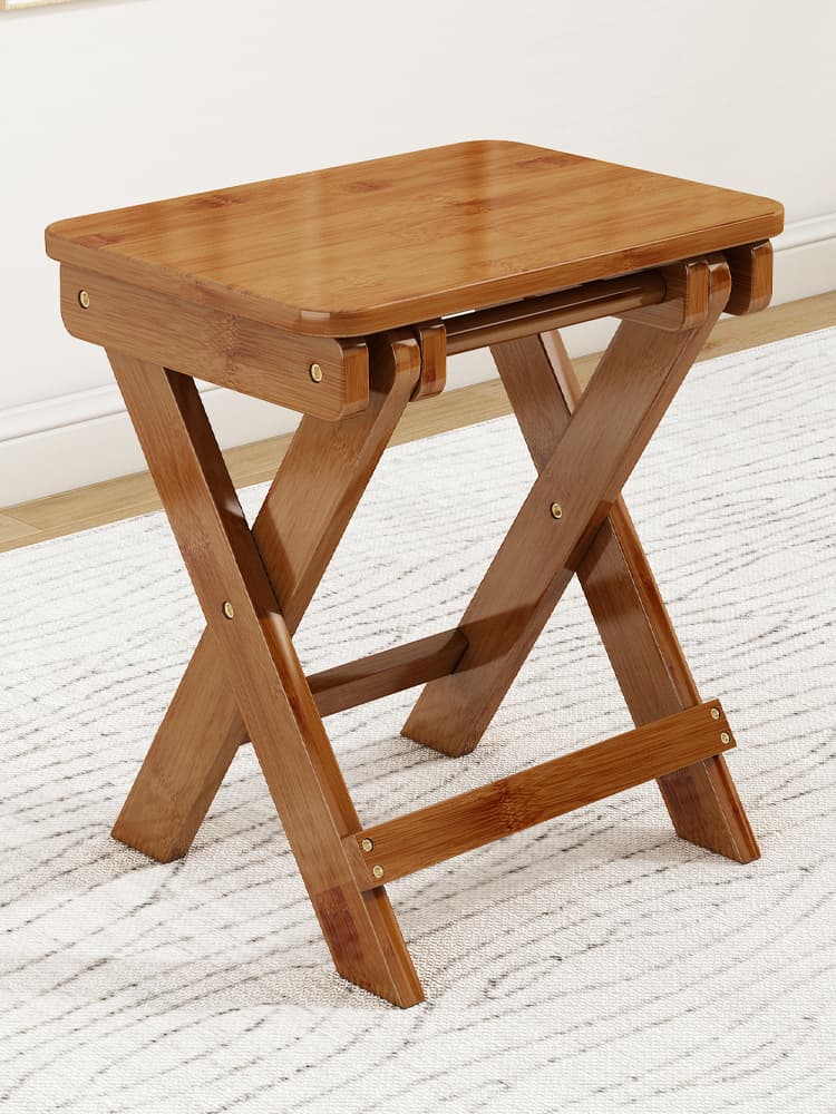 折りたたみ椅子 天然竹製 折りたたみスツール