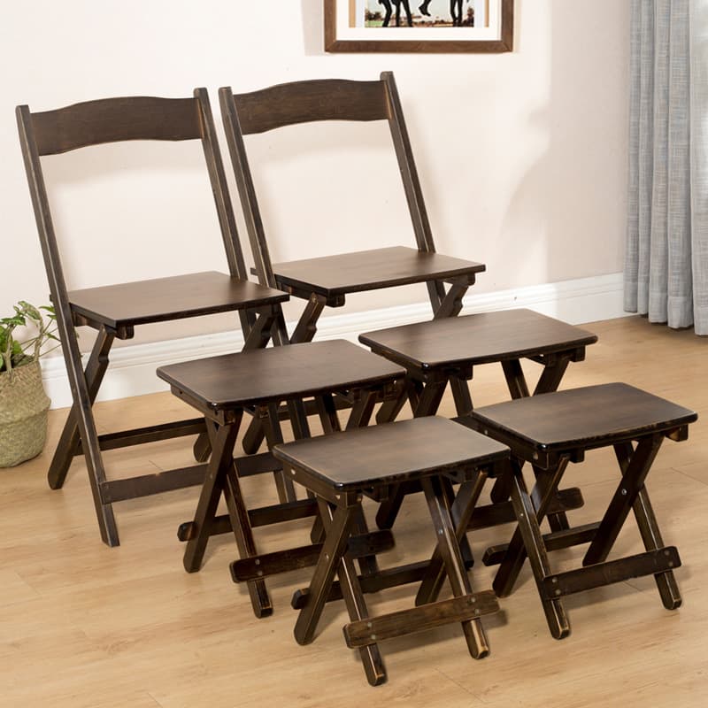 折りたたみ椅子 シンプル木製折りたたみチェア